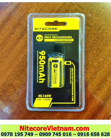 Nitecore NL169R 950mAh 3.42Wh
